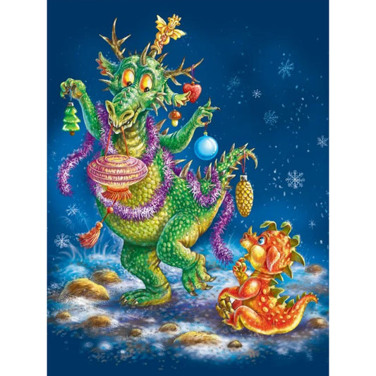 Dragon - Full Round Drill Diamond Painting 30*40CM