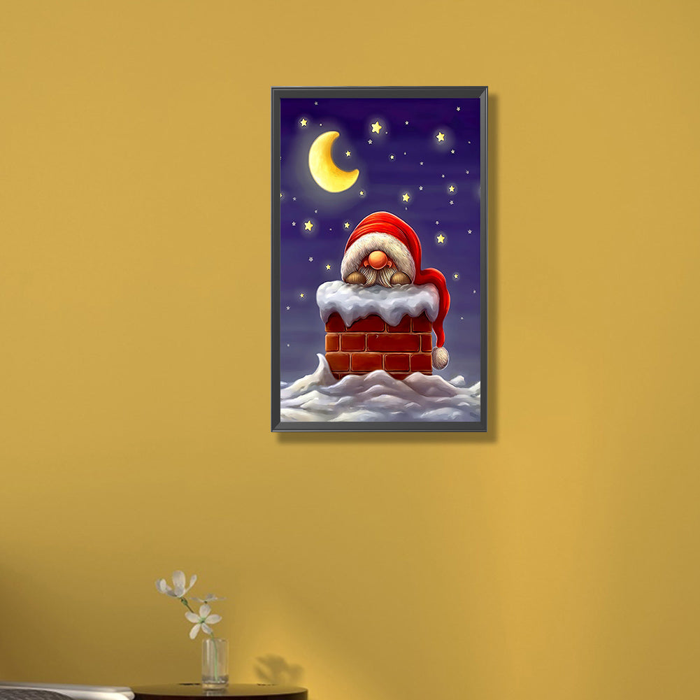 Christmas Gnome - Full Round Drill Diamond Painting 30*50CM