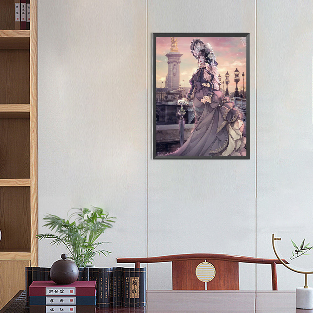 Aristocratic Woman - Full Round Drill Diamond Painting 40*50CM