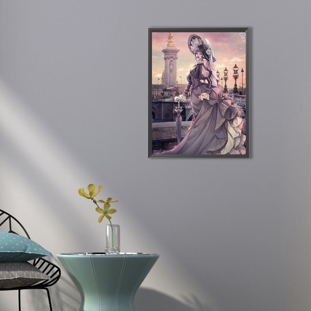 Aristocratic Woman - Full Round Drill Diamond Painting 40*50CM