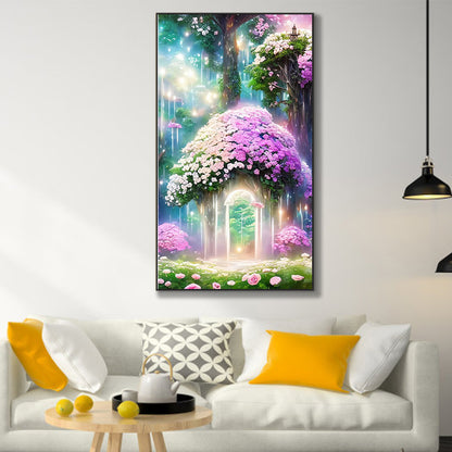 Flower Tree - Full Round Drill Diamond Painting 45*80CM