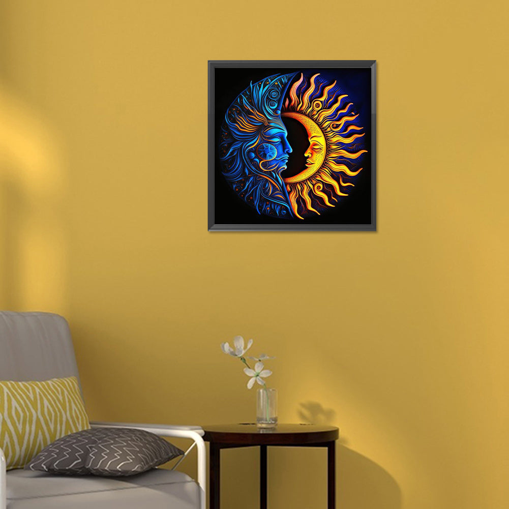 Moon Map - Full Round Drill Diamond Painting 30*30CM