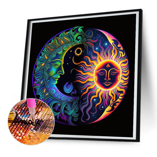 Moon Map - Full Round Drill Diamond Painting 30*30CM