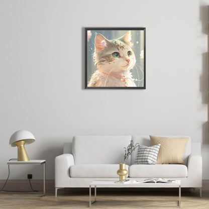 Loyal Cat - Full Round Drill Diamond Painting 30*30CM