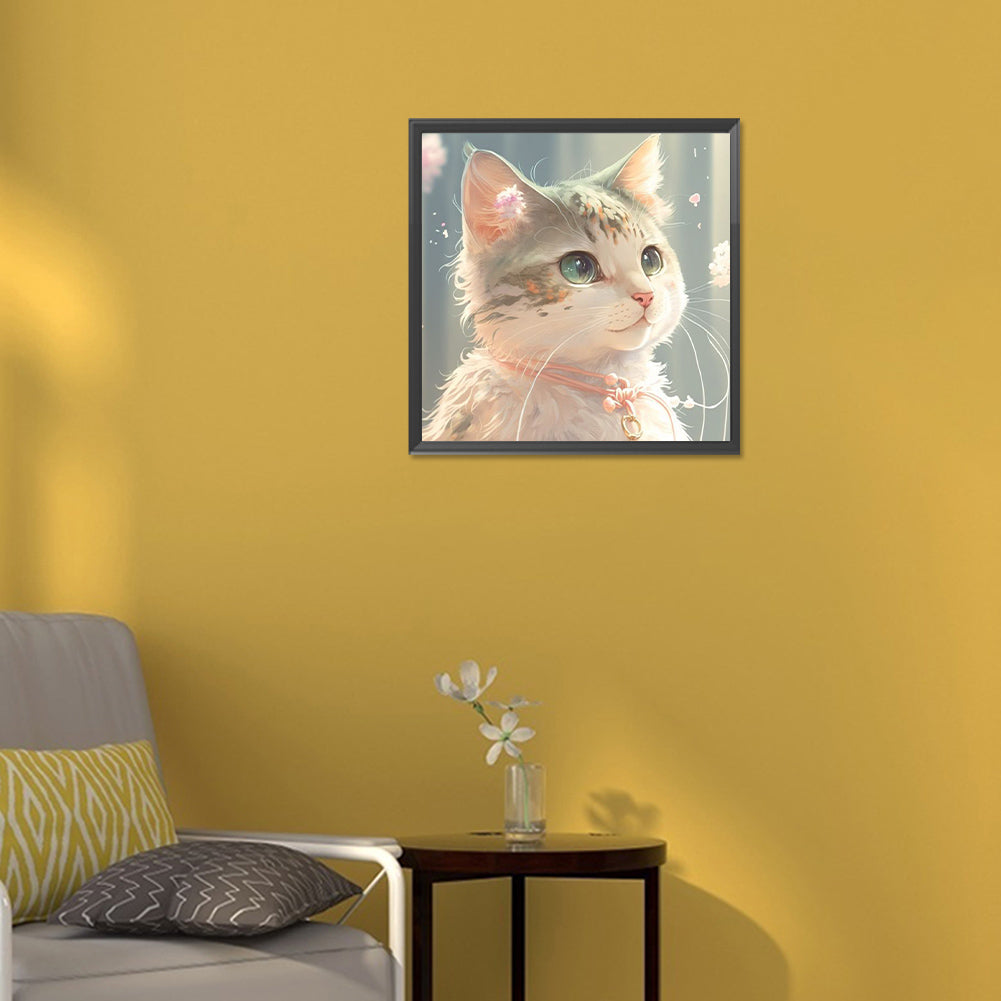Loyal Cat - Full Round Drill Diamond Painting 30*30CM