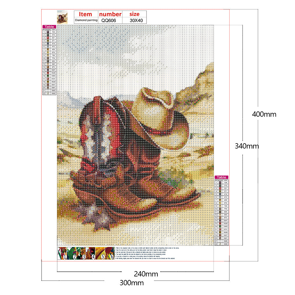 Boots - Full Round Drill Diamond Painting 30*40CM