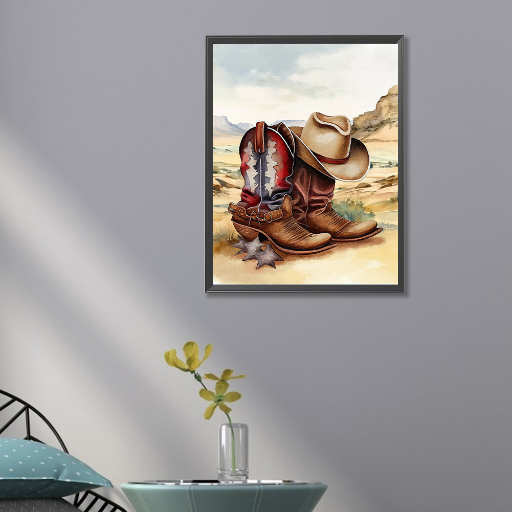 Boots - Full Round Drill Diamond Painting 30*40CM
