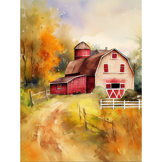 Farm - Full Round Drill Diamond Painting 30*40CM