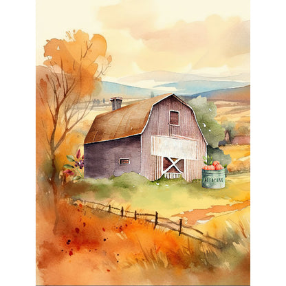 Farm - Full Round Drill Diamond Painting 30*40CM
