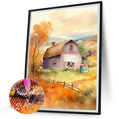 Farm - Full Round Drill Diamond Painting 30*40CM