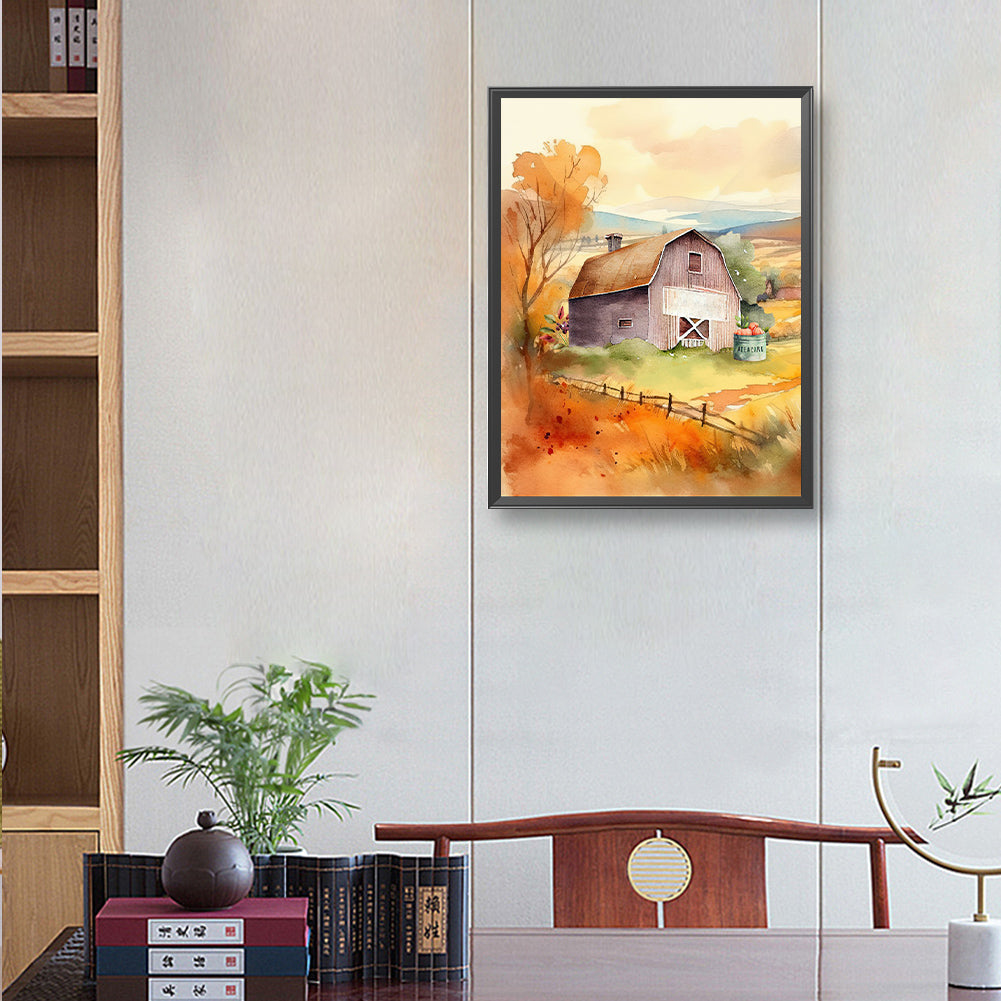Farm - Full Round Drill Diamond Painting 30*40CM