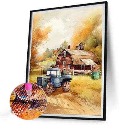 Farm - Full Round Drill Diamond Painting 30*40CM