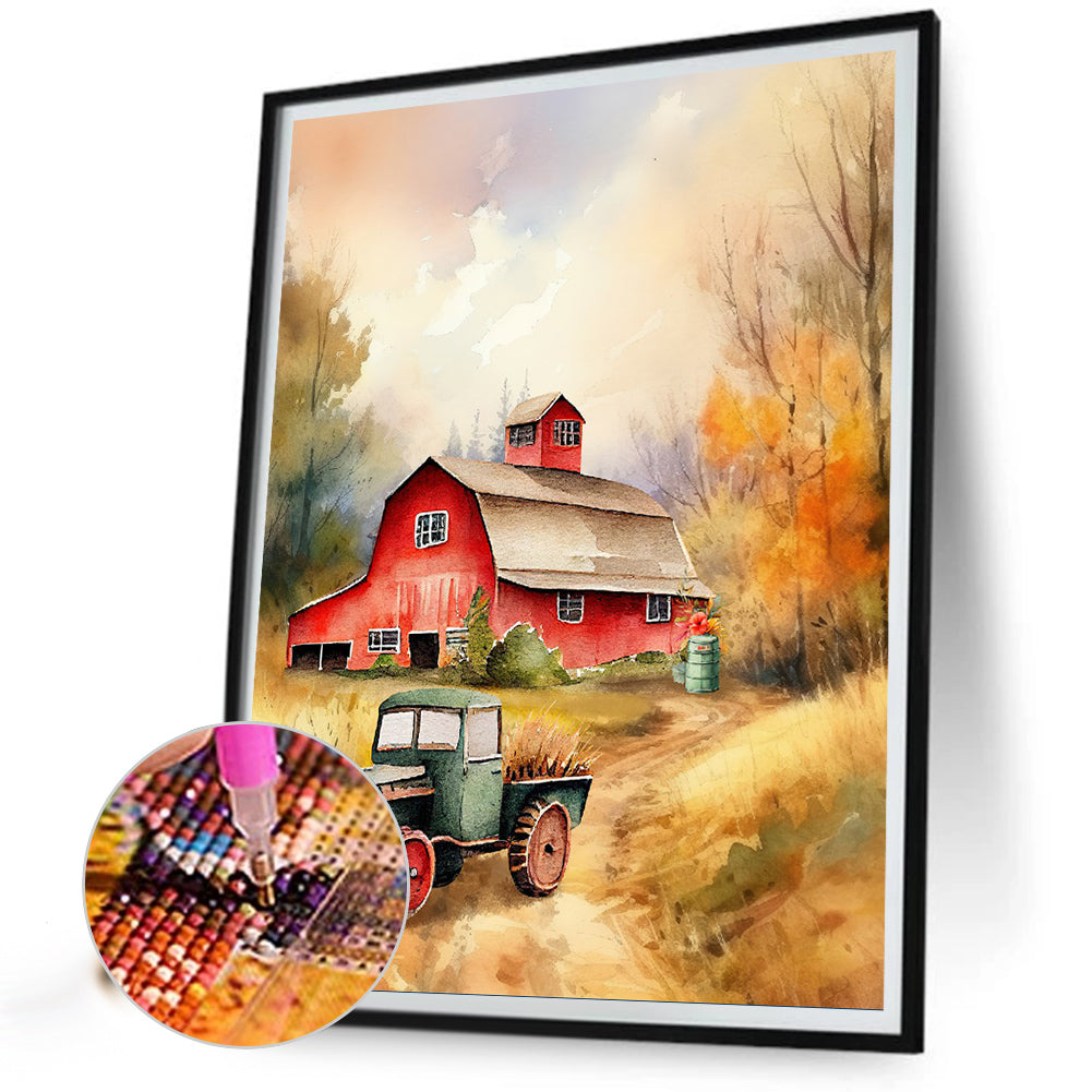 Farm - Full Round Drill Diamond Painting 30*40CM