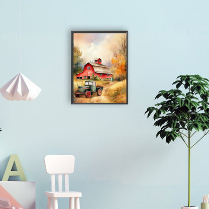Farm - Full Round Drill Diamond Painting 30*40CM