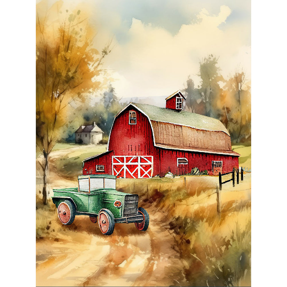 Farm - Full Round Drill Diamond Painting 30*40CM
