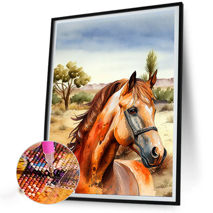 Horse - Full Round Drill Diamond Painting 30*40CM