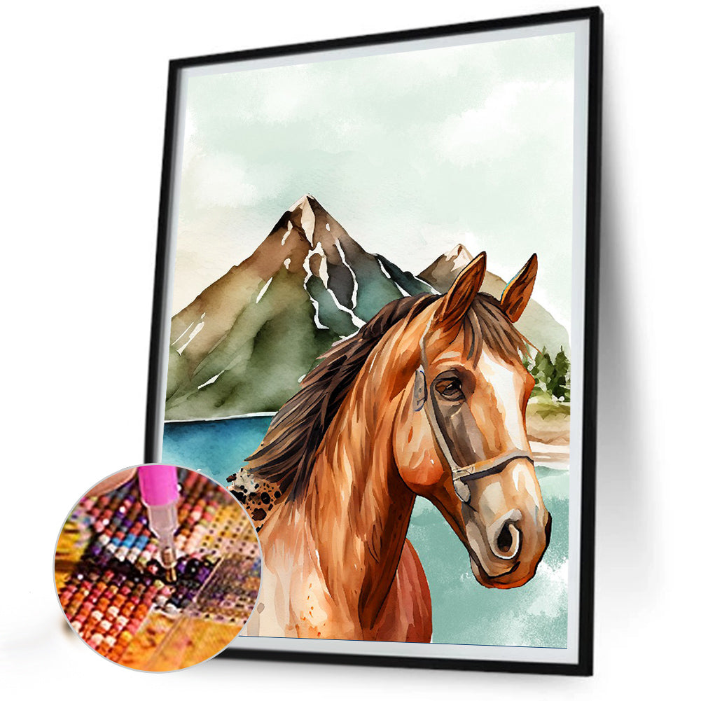 Horse - Full Round Drill Diamond Painting 30*40CM