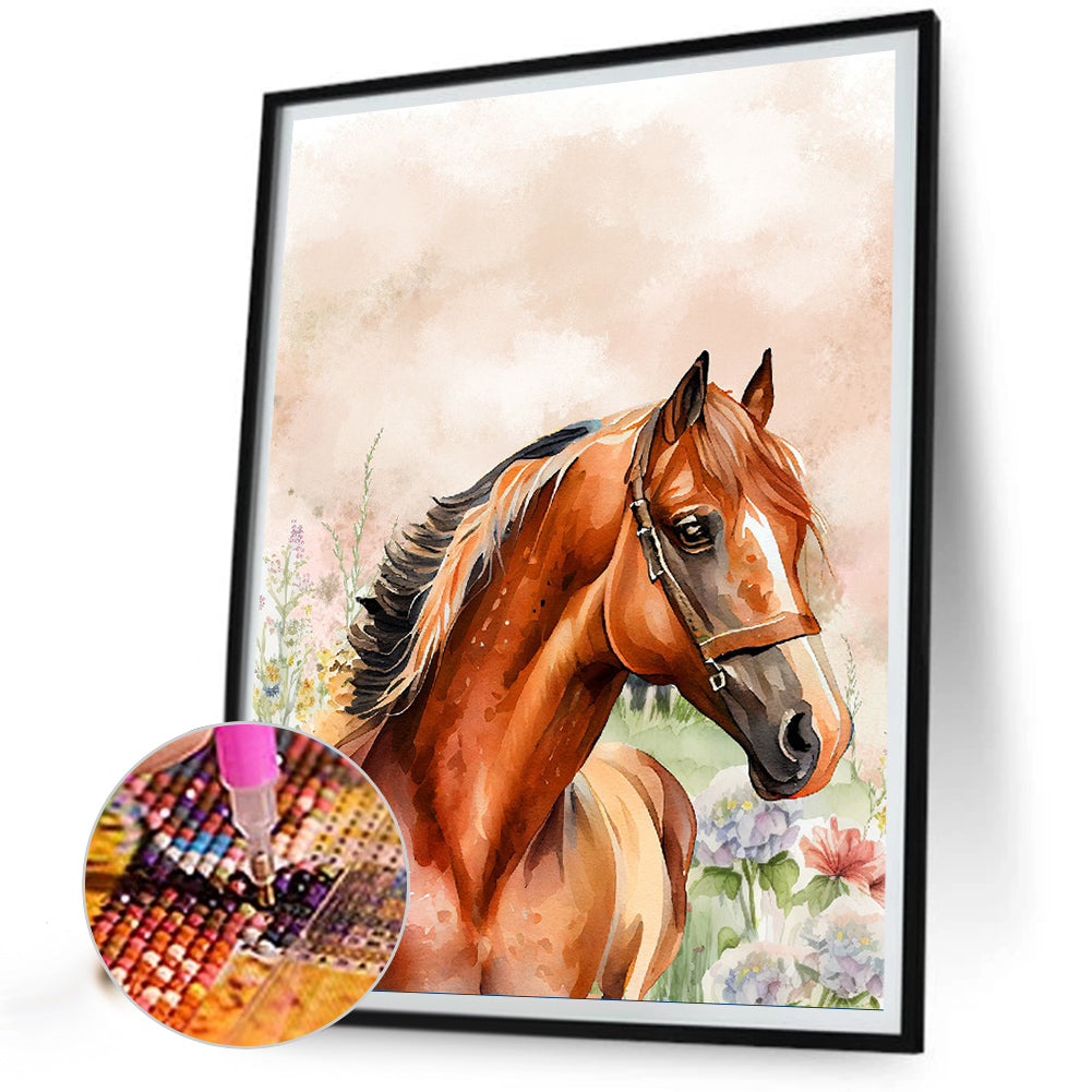 Horse - Full Round Drill Diamond Painting 30*40CM