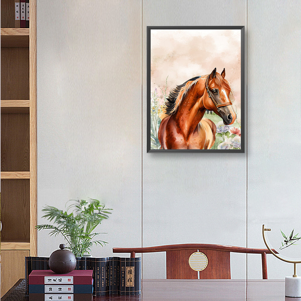 Horse - Full Round Drill Diamond Painting 30*40CM