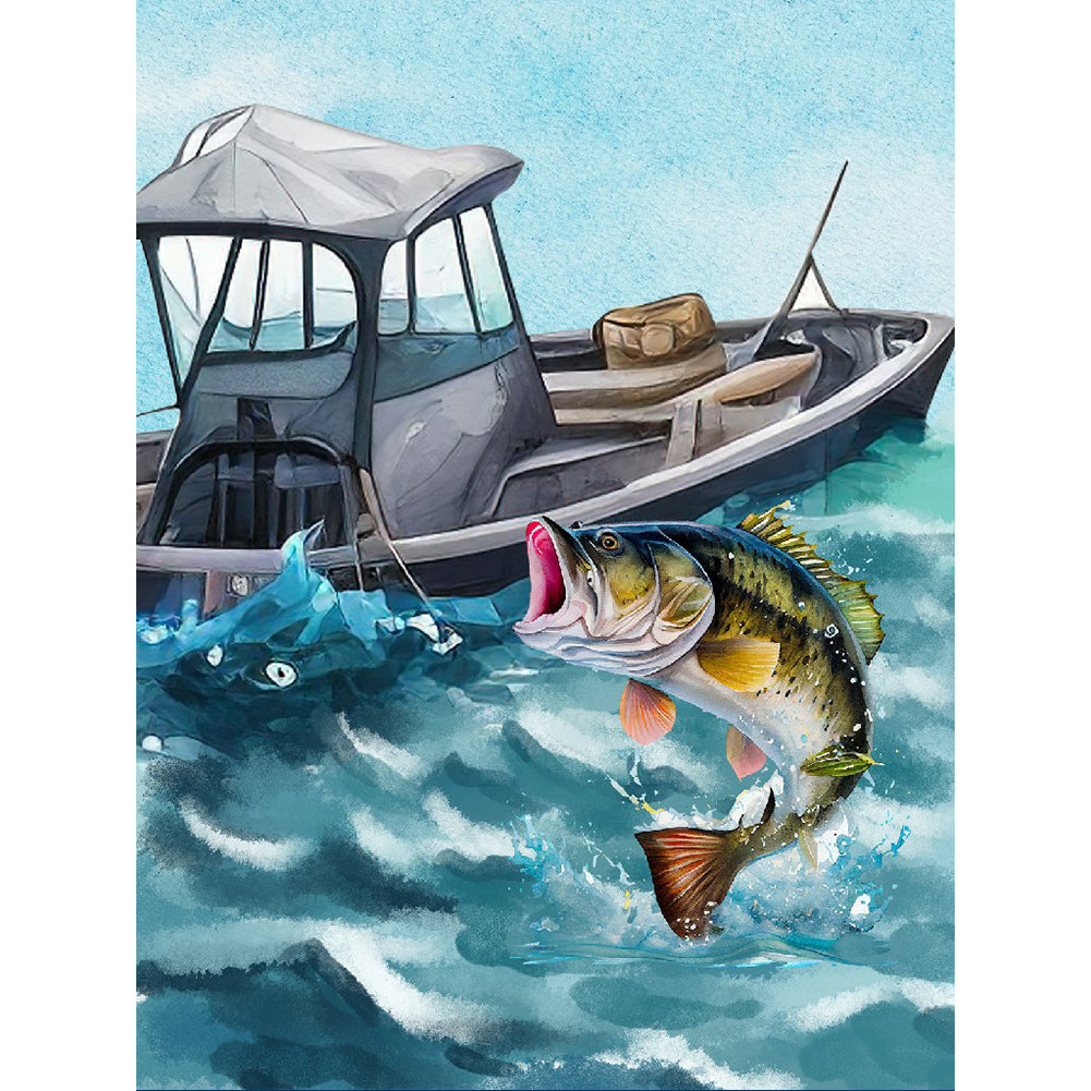 Sea ??Bass - Full Round Drill Diamond Painting 30*40CM