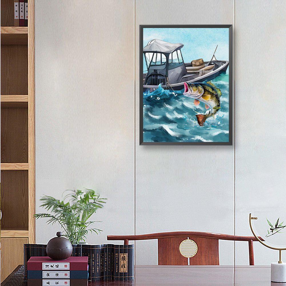 Sea ??Bass - Full Round Drill Diamond Painting 30*40CM