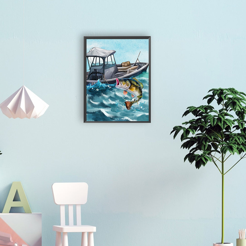 Sea ??Bass - Full Round Drill Diamond Painting 30*40CM