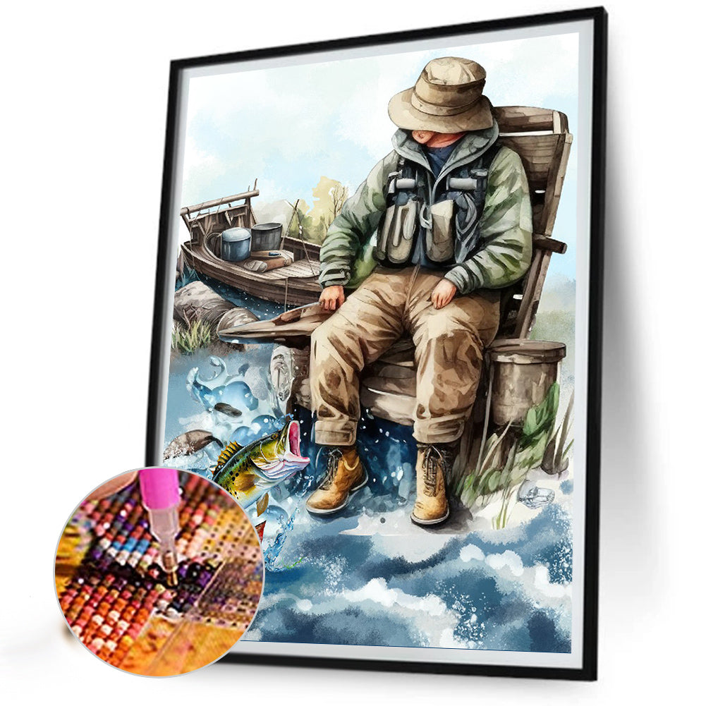 Sea ??Bass - Full Round Drill Diamond Painting 30*40CM