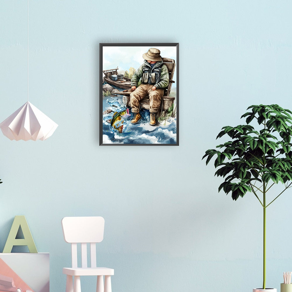 Sea ??Bass - Full Round Drill Diamond Painting 30*40CM