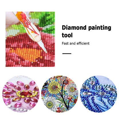 5D Resin Diamond Painting Pen Flower Point Drill Pen with Replacement Head