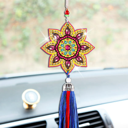 DIY Diamond Painting Pendant Hanging Ornaments 5D Mandala Keychain Girls Gift