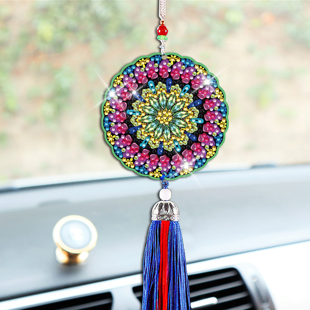 DIY Diamond Painting Pendant Hanging Ornaments 5D Mandala Keychain Girls Gift