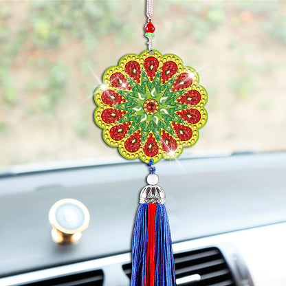 DIY Diamond Painting Pendant Hanging Ornaments 5D Mandala Keychain Girls Gift