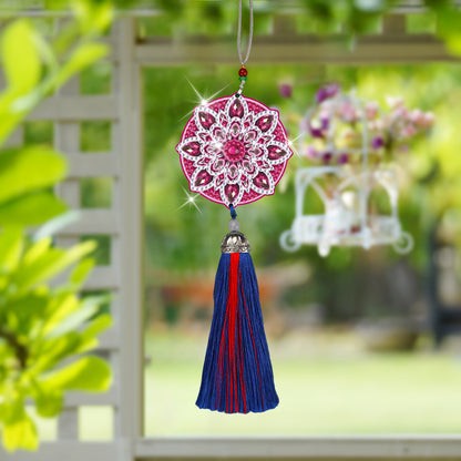 DIY Diamond Painting Pendant Hanging Ornaments 5D Mandala Keychain Girls Gift