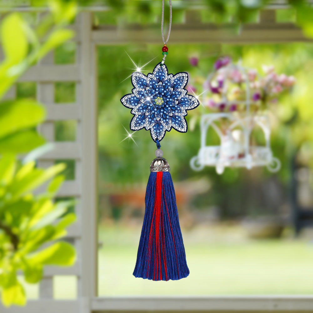 DIY Diamond Painting Pendant Hanging Ornaments 5D Mandala Keychain Girls Gift