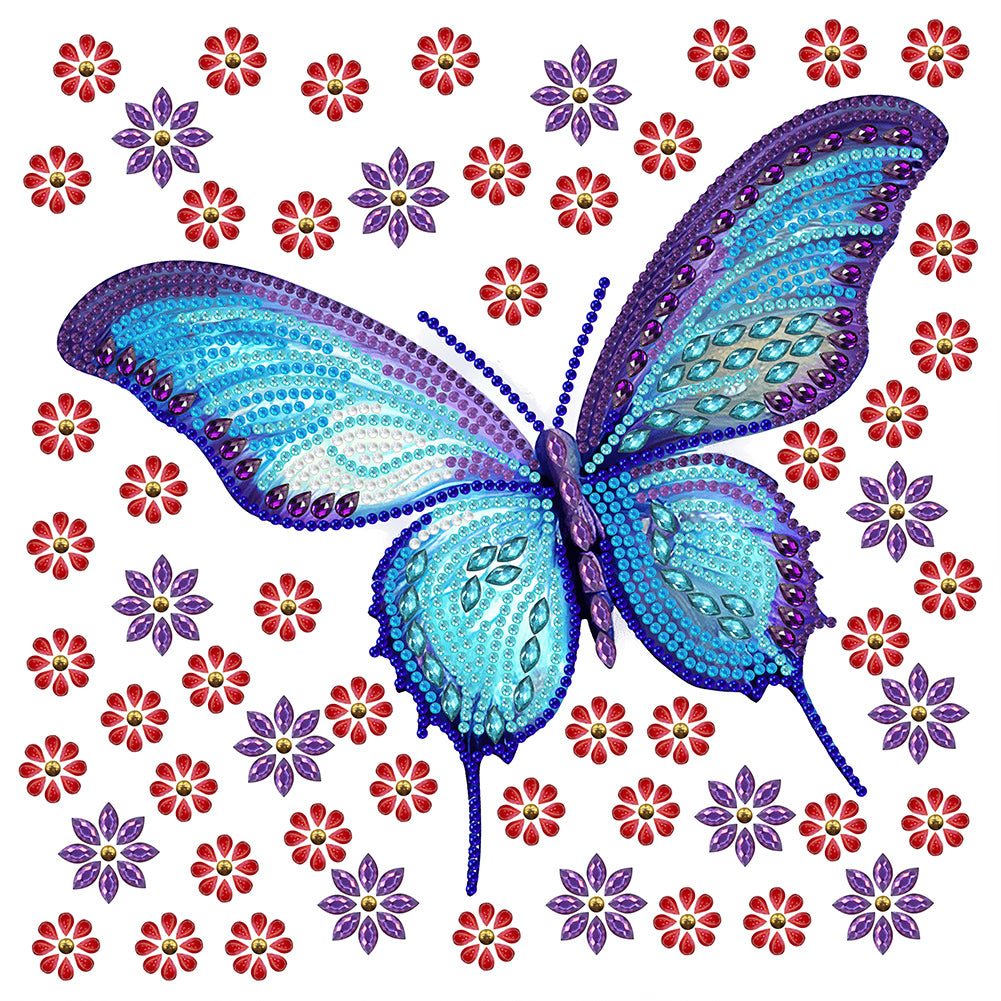 Vivid Butterfly - Special Shaped Drill Diamond Painting 30*30CM