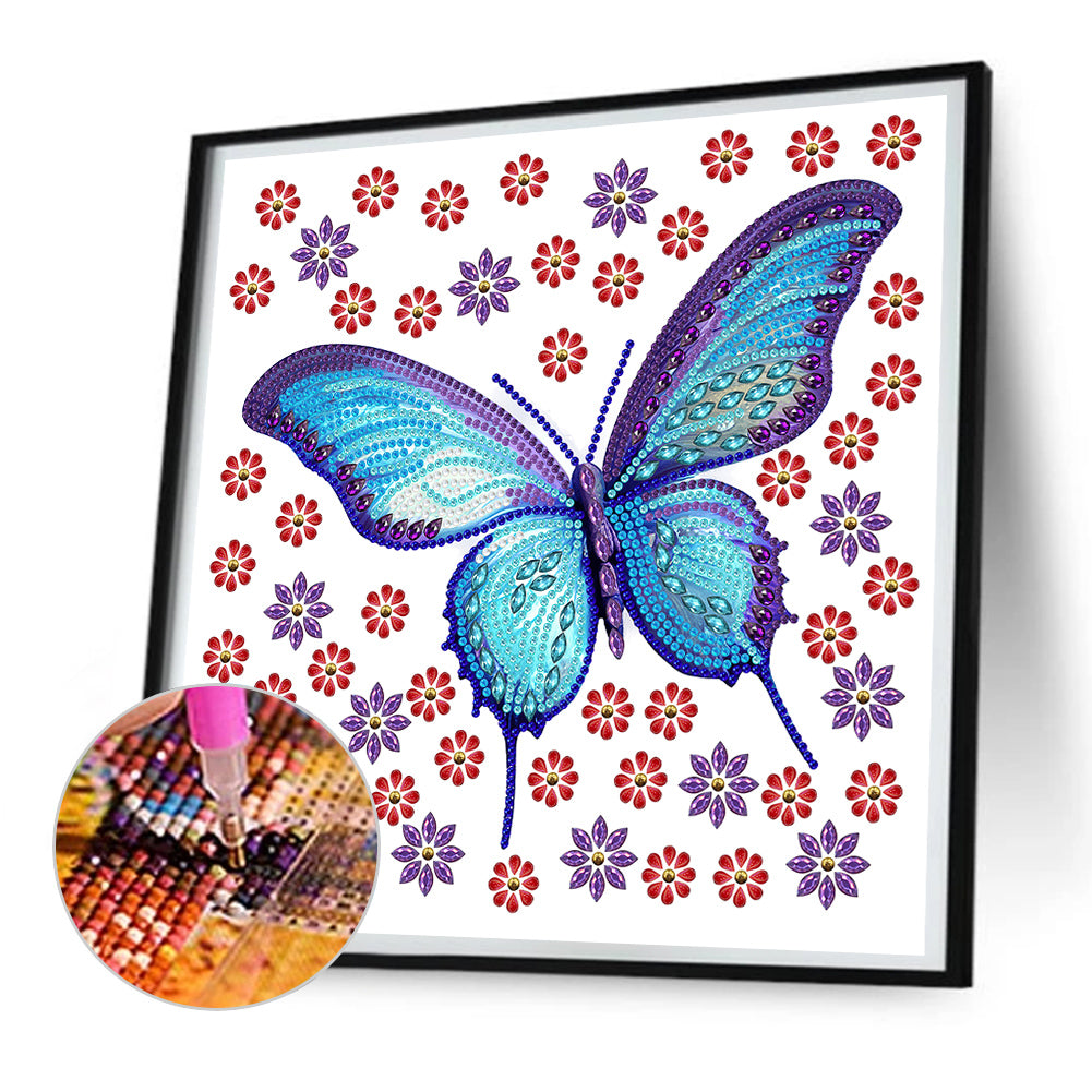 Vivid Butterfly - Special Shaped Drill Diamond Painting 30*30CM