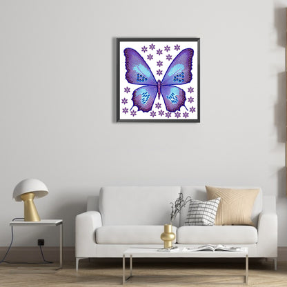 Vivid Butterfly - Special Shaped Drill Diamond Painting 30*30CM