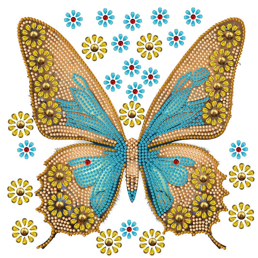 Vivid Butterfly - Special Shaped Drill Diamond Painting 30*30CM