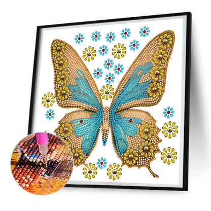 Vivid Butterfly - Special Shaped Drill Diamond Painting 30*30CM