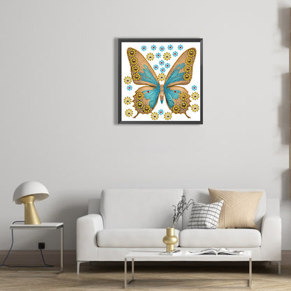 Vivid Butterfly - Special Shaped Drill Diamond Painting 30*30CM