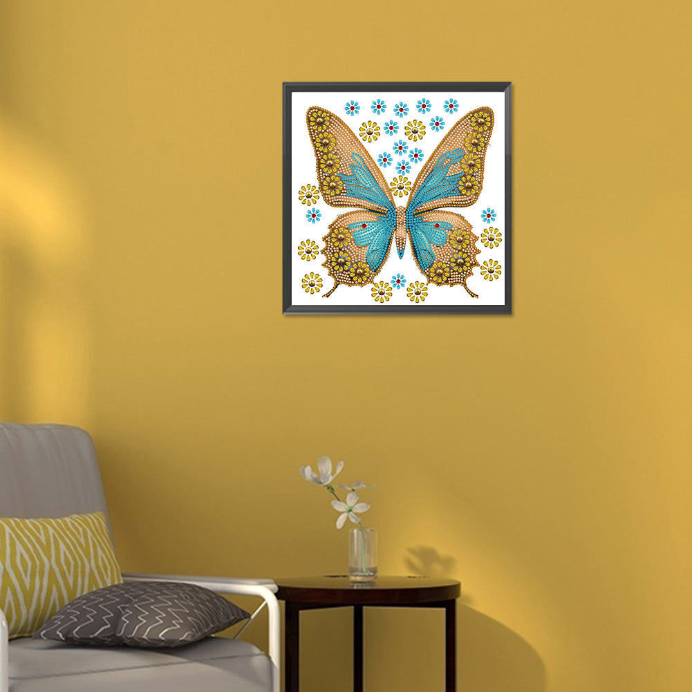 Vivid Butterfly - Special Shaped Drill Diamond Painting 30*30CM