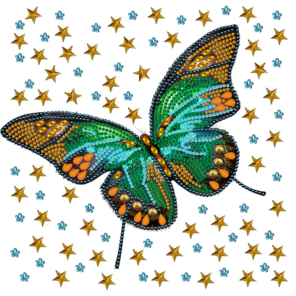 Vivid Butterfly - Special Shaped Drill Diamond Painting 30*30CM