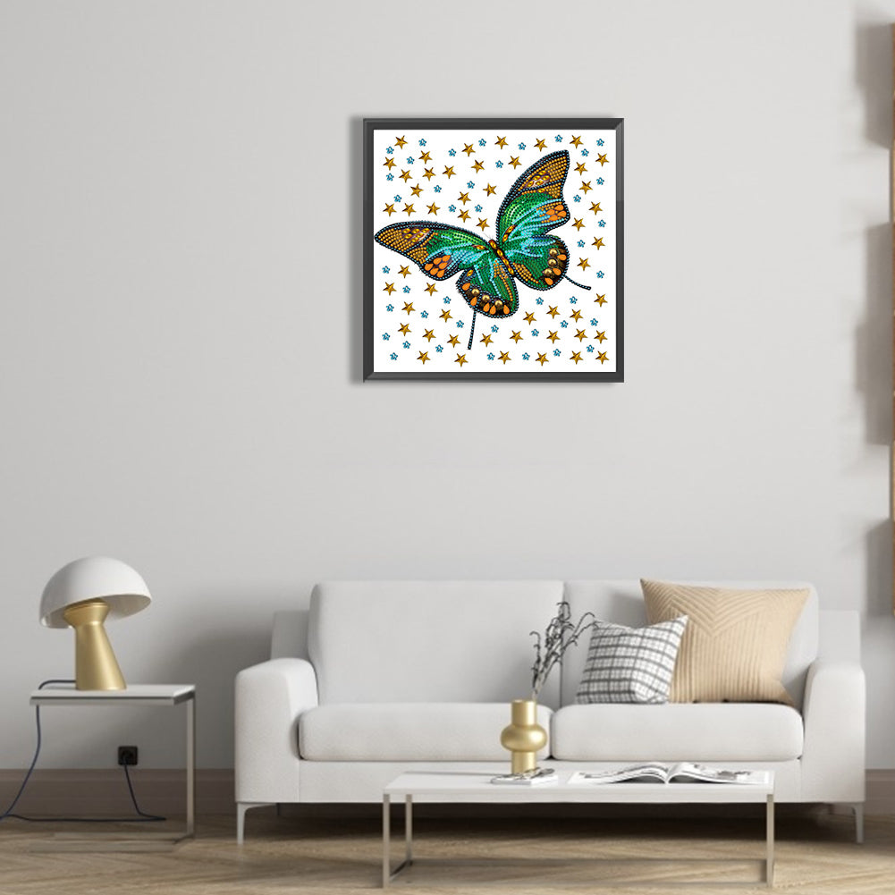 Vivid Butterfly - Special Shaped Drill Diamond Painting 30*30CM