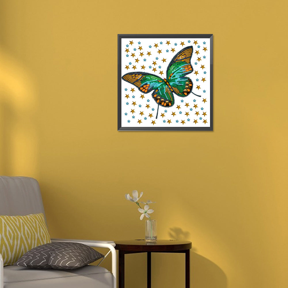 Vivid Butterfly - Special Shaped Drill Diamond Painting 30*30CM