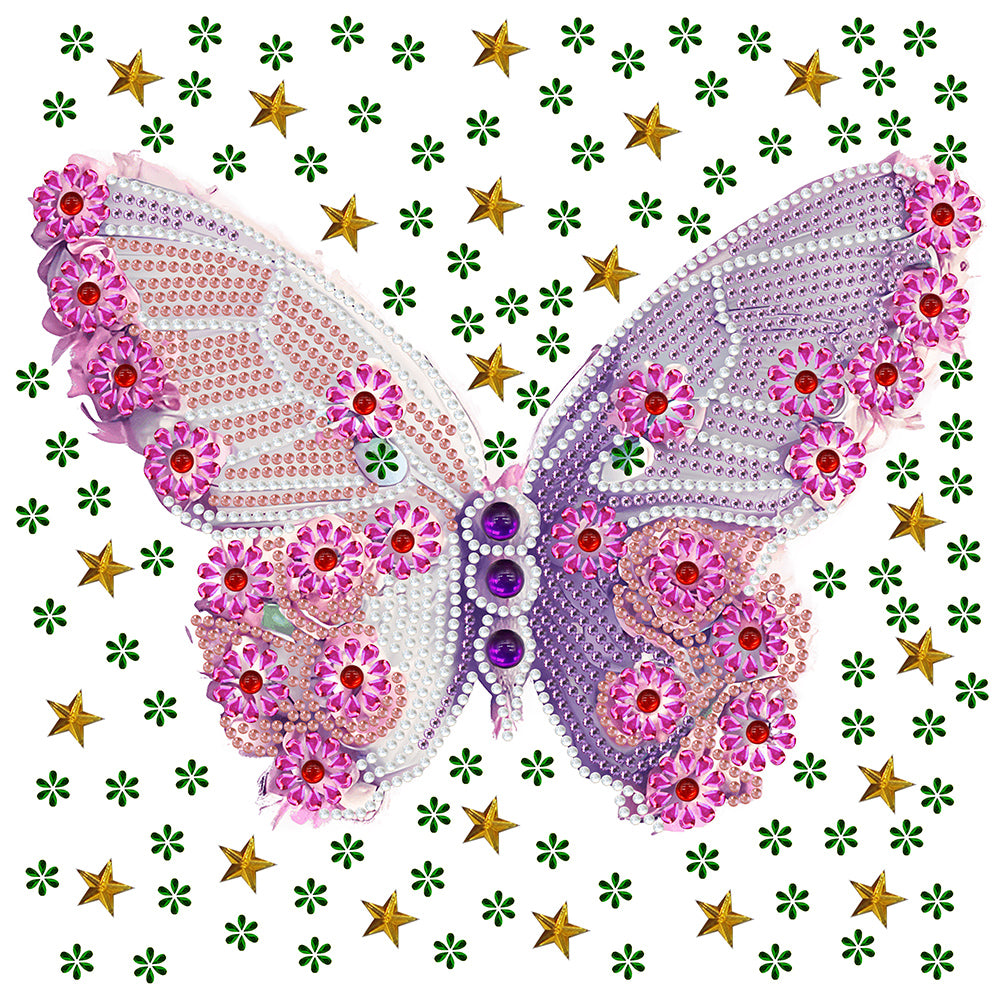 Vivid Butterfly - Special Shaped Drill Diamond Painting 30*30CM