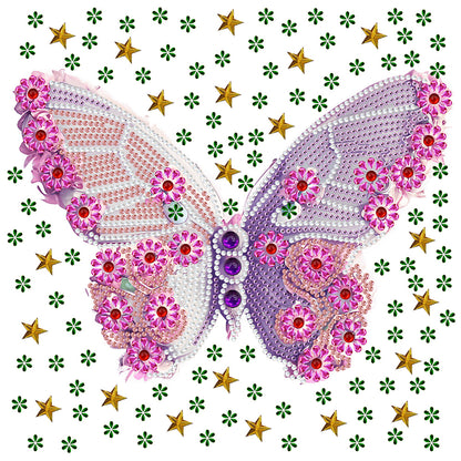 Vivid Butterfly - Special Shaped Drill Diamond Painting 30*30CM