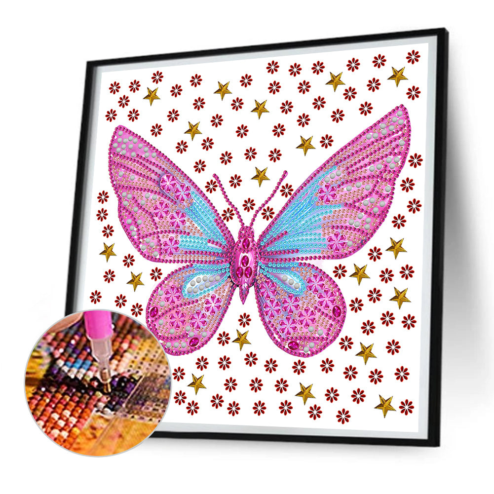 Vivid Butterfly - Special Shaped Drill Diamond Painting 30*30CM