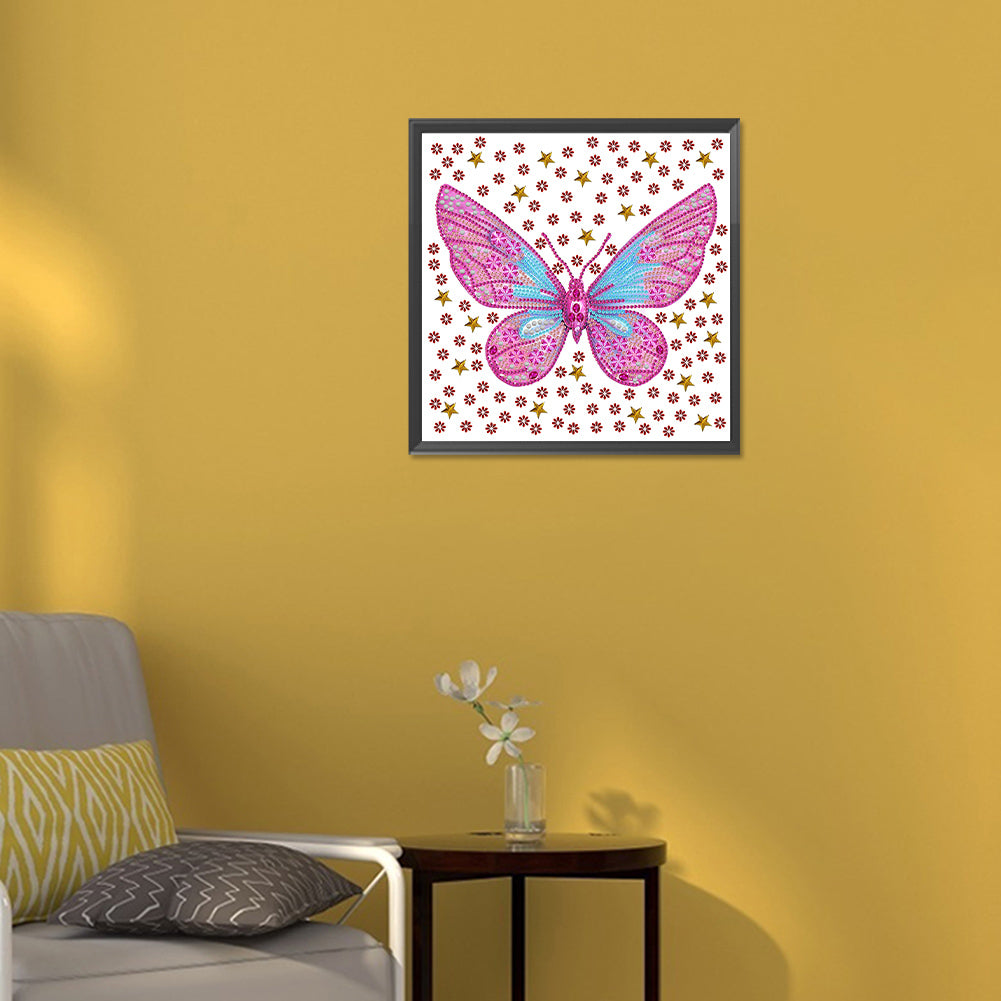 Vivid Butterfly - Special Shaped Drill Diamond Painting 30*30CM