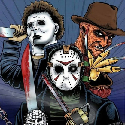 Horror Mask Head - Full Round Drill Diamond Painting 30*30CM