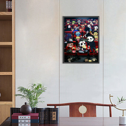 Horror Movie - Full Round Drill Diamond Painting 30*40CM
